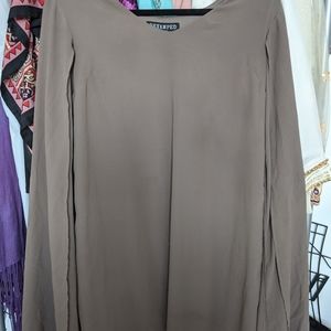 Grey Capelet Dress